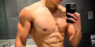 推上33万粉的超火网红肌肉小哥，穿灰裤子真实力！