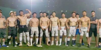 上海橄榄球队的壮硕肌肉队员，冲击力太强了