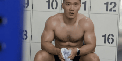 187cm健身猛男，八块腹肌+胸毛性感汉子