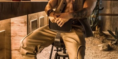 182cm山东肌肉壮汉骑马牛仔大片