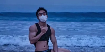 00后运动黑皮肌肉小哥哥男人味十足