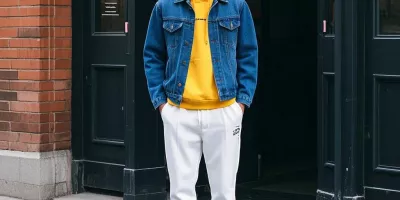 男生“牛仔外套+​卫衣”潮流帅气，这3套搭配，跟着穿就对了！