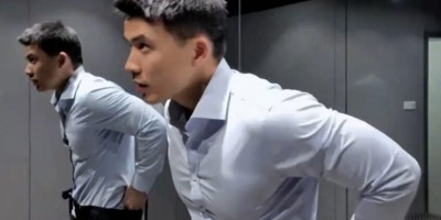 壹臣最新穿衬衫换西裤的照片！！真好看呀！