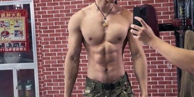 长腰腹肌的张力，比黑皮体育生更直接！