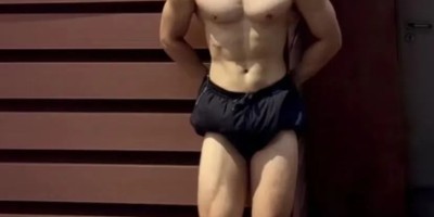 195黑皮白袜体育生，腿比命长系列.....