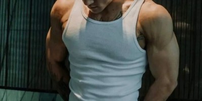 人夫感拉满的肌肉帅哥写真 大胸肌麒麟臂太帅了