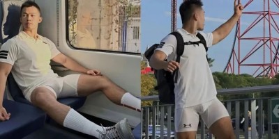 刘姥姥又认识新的帅哥了，白袜肌肉真是太可口了！