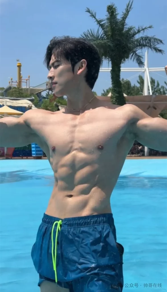 健身房帅男肌肉 CP