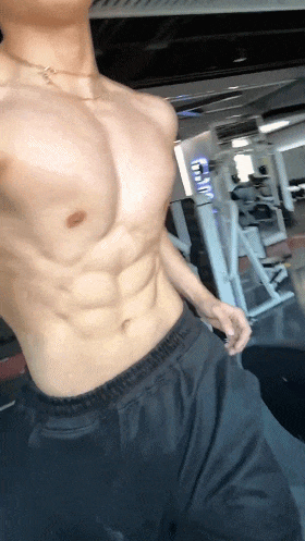 健身房帅男肌肉 CP
