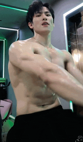 健身房帅男肌肉 CP