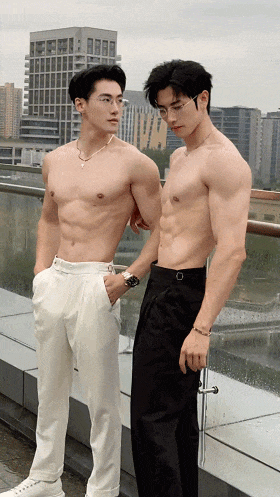 健身房帅男肌肉 CP