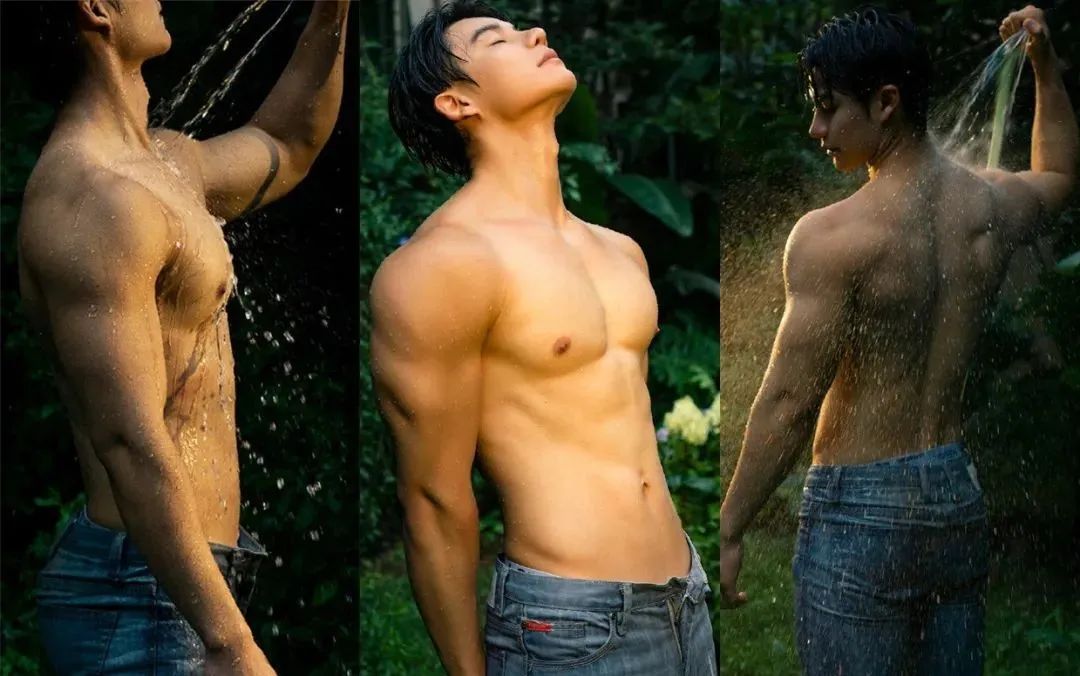 185cm 川渝猛男！双开门肌肉湿身诱惑，燃爆眼球