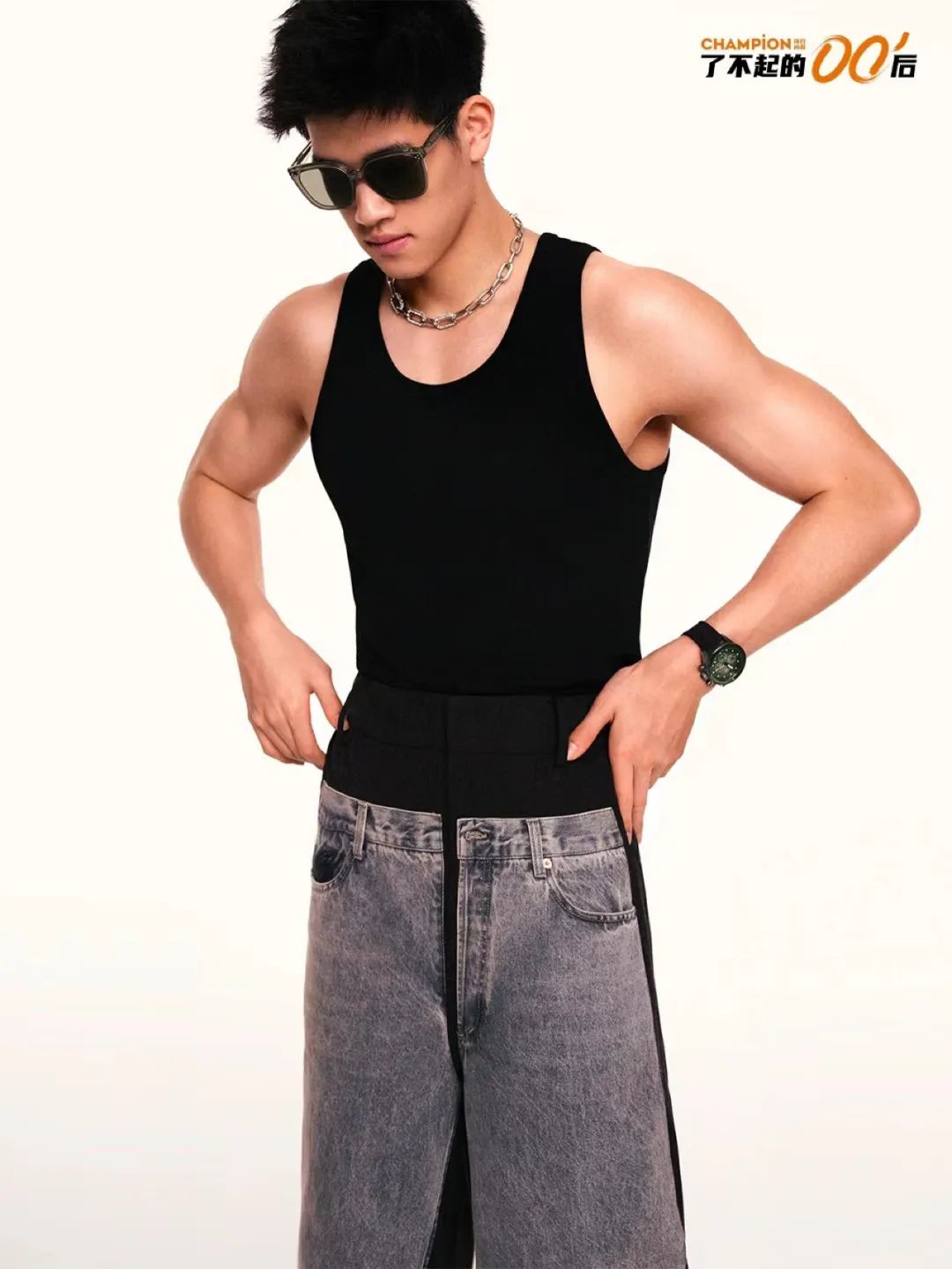 192cm 体育游泳男神，时尚模特气质登上封面