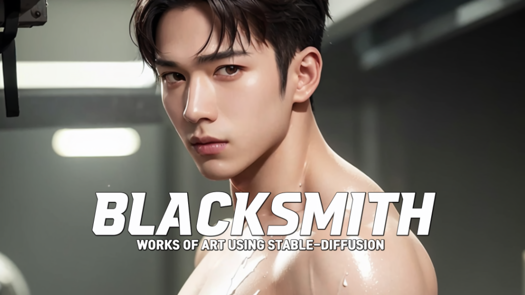 AI 绘画 腹肌男神图集分享 Black