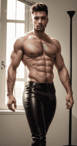 AI绘画 腹肌男神图集分享 Black-潮男潮北