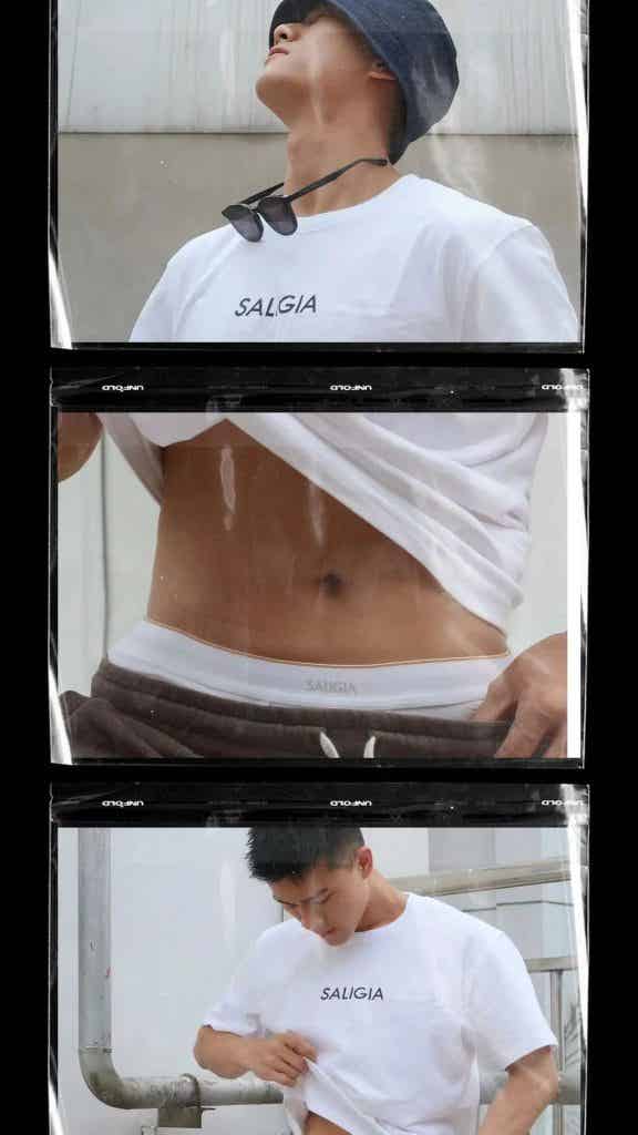 同一件 T 恤和内裤，21 位男生谁穿上会更胜一筹？