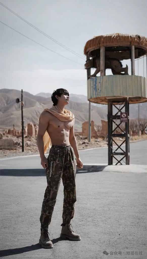 身材超顶的网红肌肉帅哥，颜高条顺也太帅了！