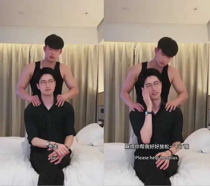  肌肉直男在网吧脱了！这身材腹肌太硬了！