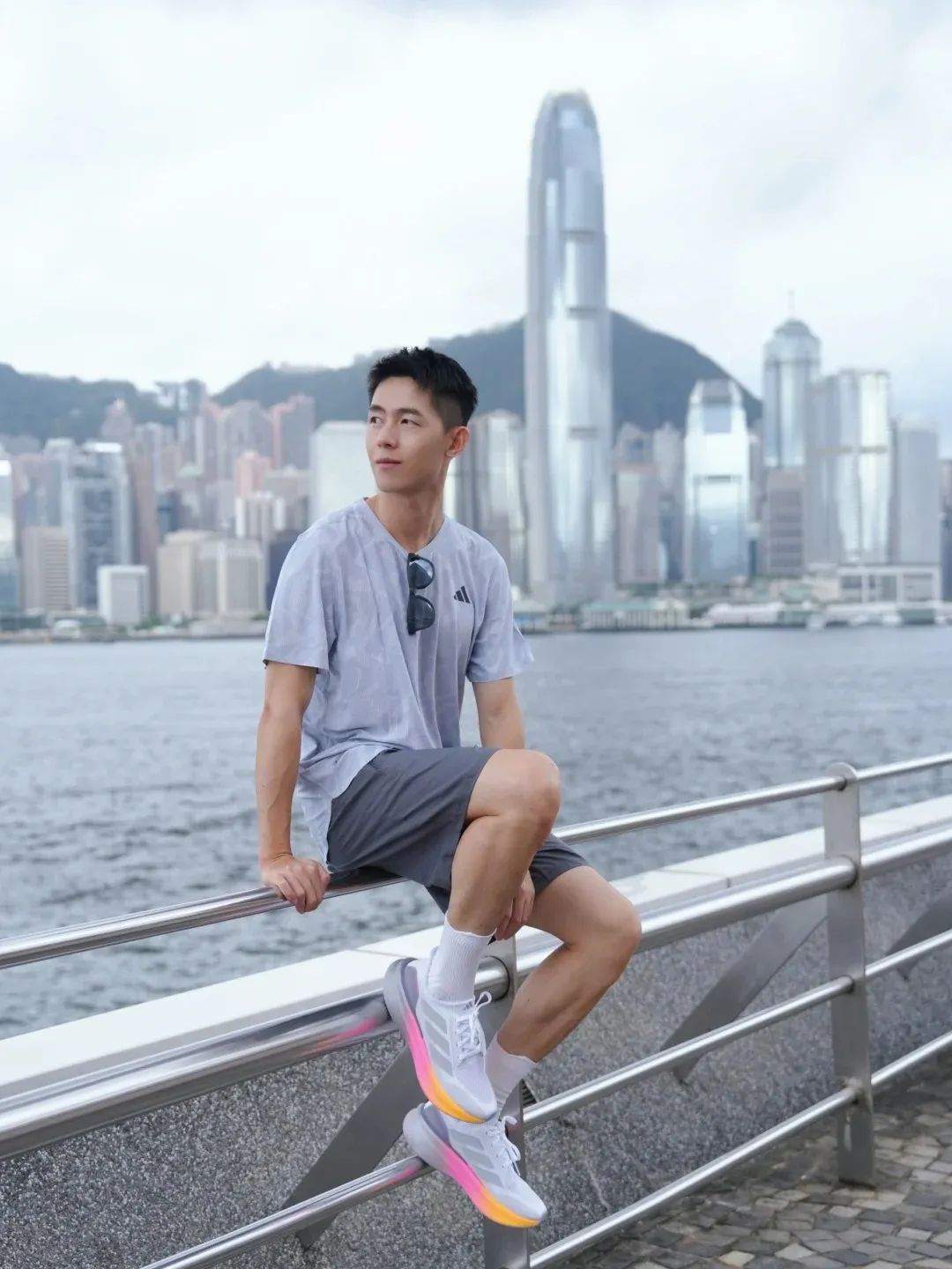 中国香港街头运动帅哥，靓丽风景线