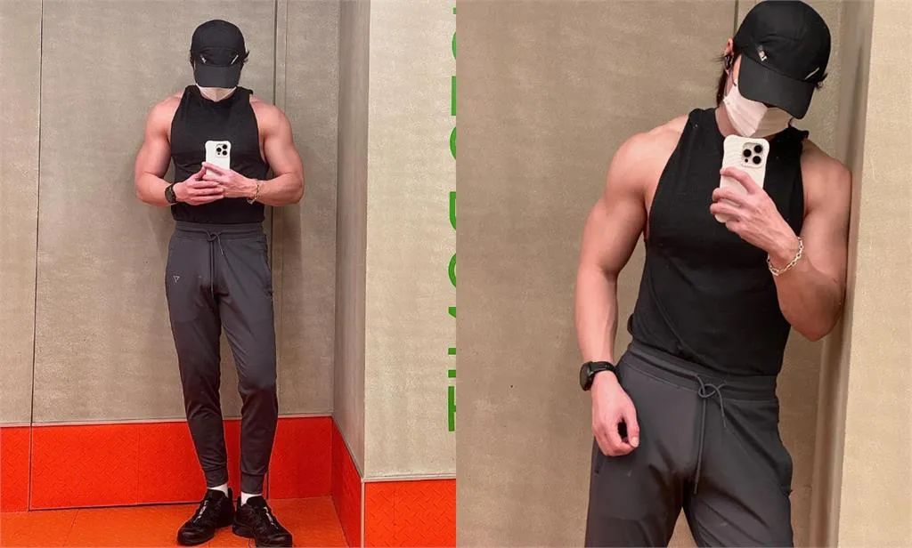 歌手陈势安穿贴身运动裤实力强大被发现！他还拍过男色写真？？
