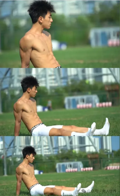 弟弟也太上头！男高体育生，薄肌鲜肉男