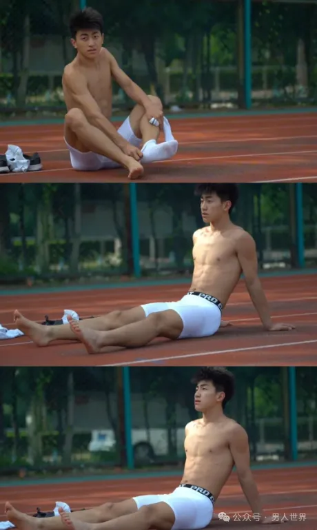 弟弟也太上头！男高体育生，薄肌鲜肉男