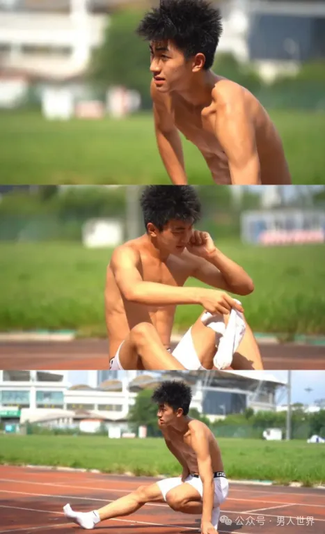 弟弟也太上头！男高体育生，薄肌鲜肉男