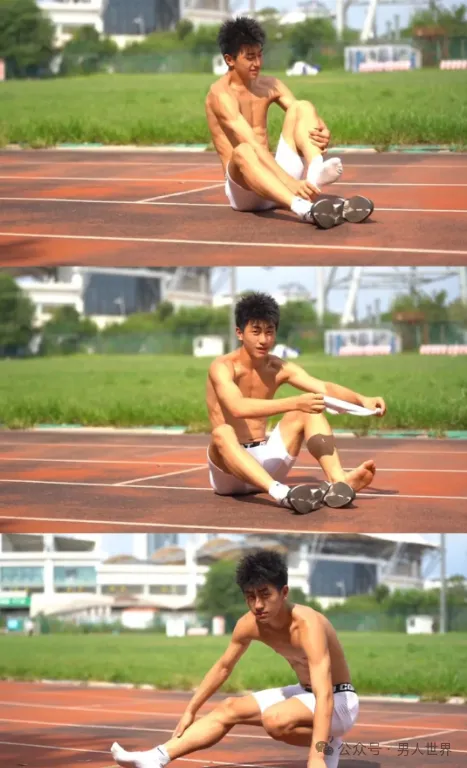 弟弟也太上头！男高体育生，薄肌鲜肉男