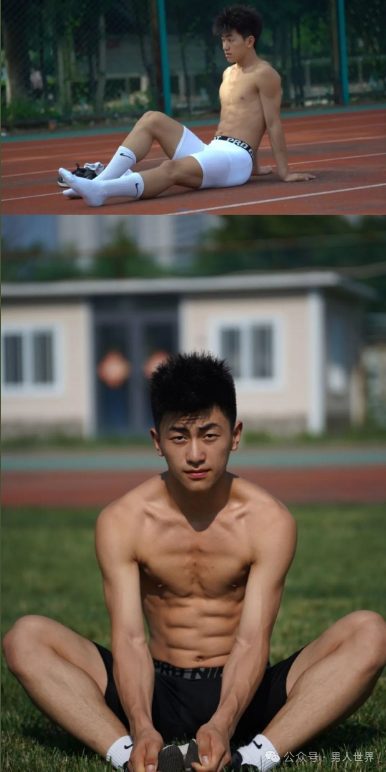 弟弟也太上头！男高体育生，薄肌鲜肉男