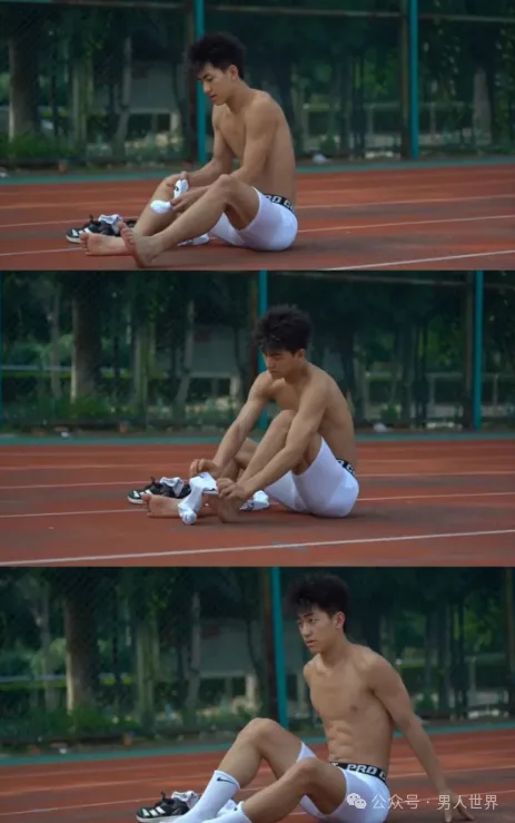 弟弟也太上头！男高体育生，薄肌鲜肉男