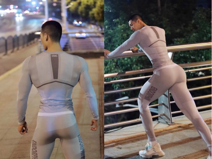 肌肉小哥穿紧身衣夜跑，真的不会尴尬吗？！