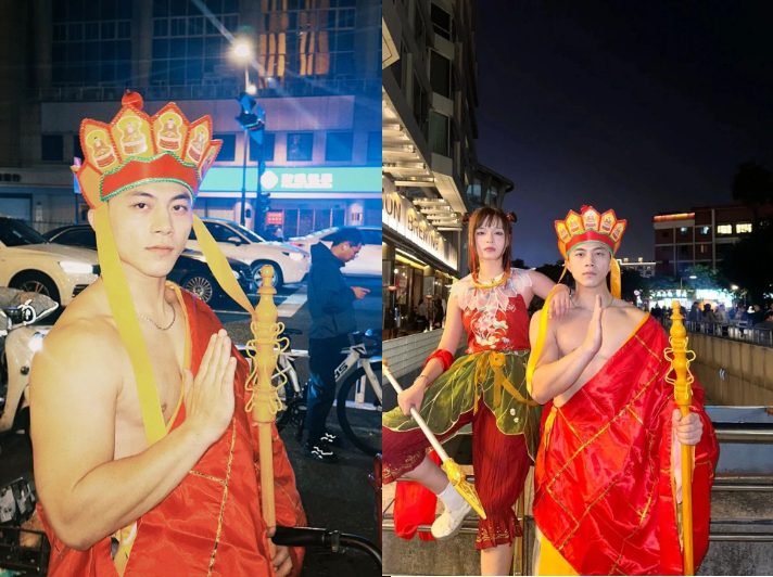 杭州街头的肌肉法海，网友直呼人尽可夫！