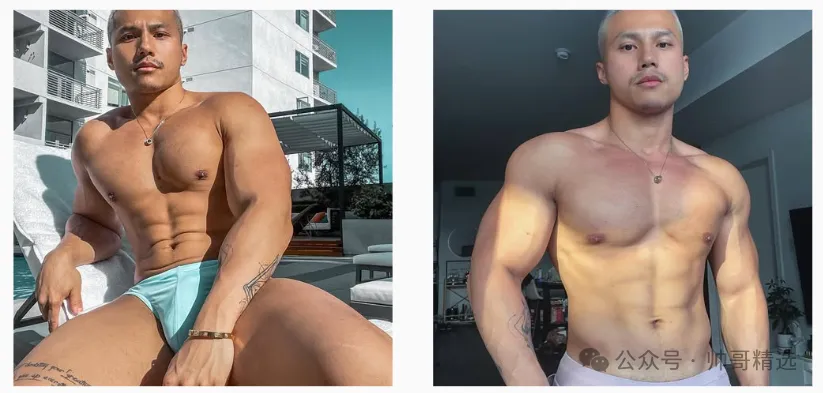 超爱穿低腰超小三角泳裤的肌肉网红 翘臀丁字写真全曝光
