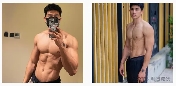 爱穿比基尼泳裤的大鼻子肌肉男 腿毛浓腹肌硬 厚实肌肉大帅 B
