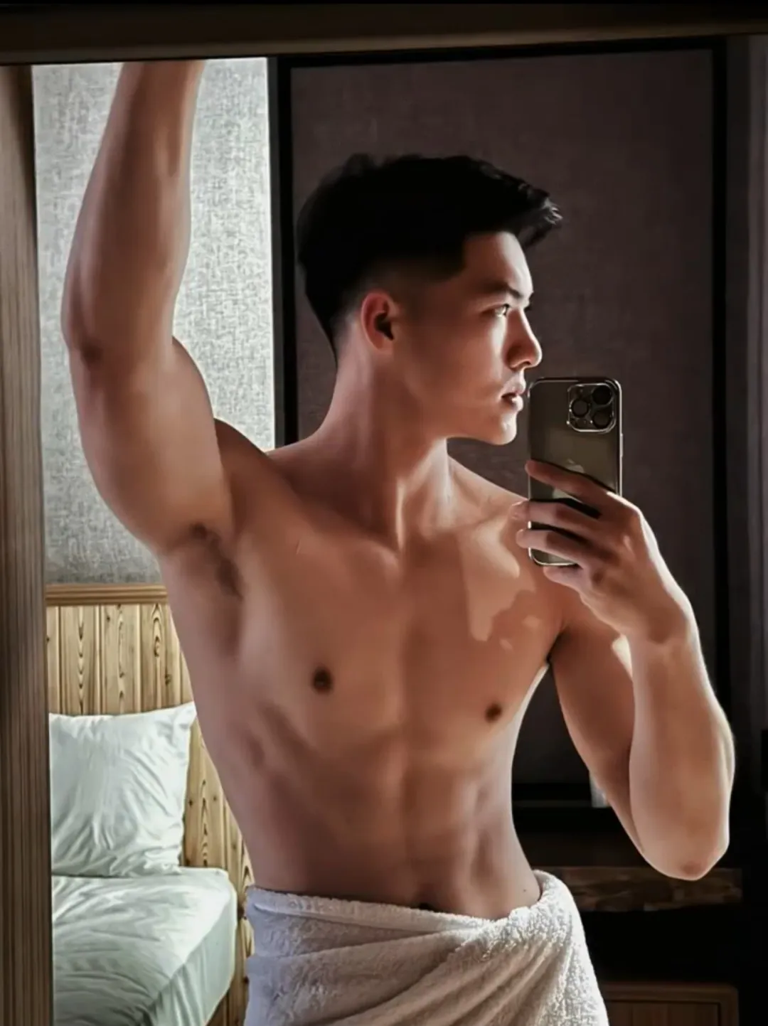 185CM 武汉体育学院篮球特长生，刚出浴有多好看？