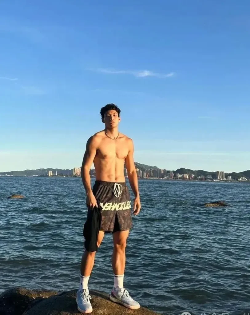 187CM 黑皮腹肌高弹猛男，广东大盘肌！