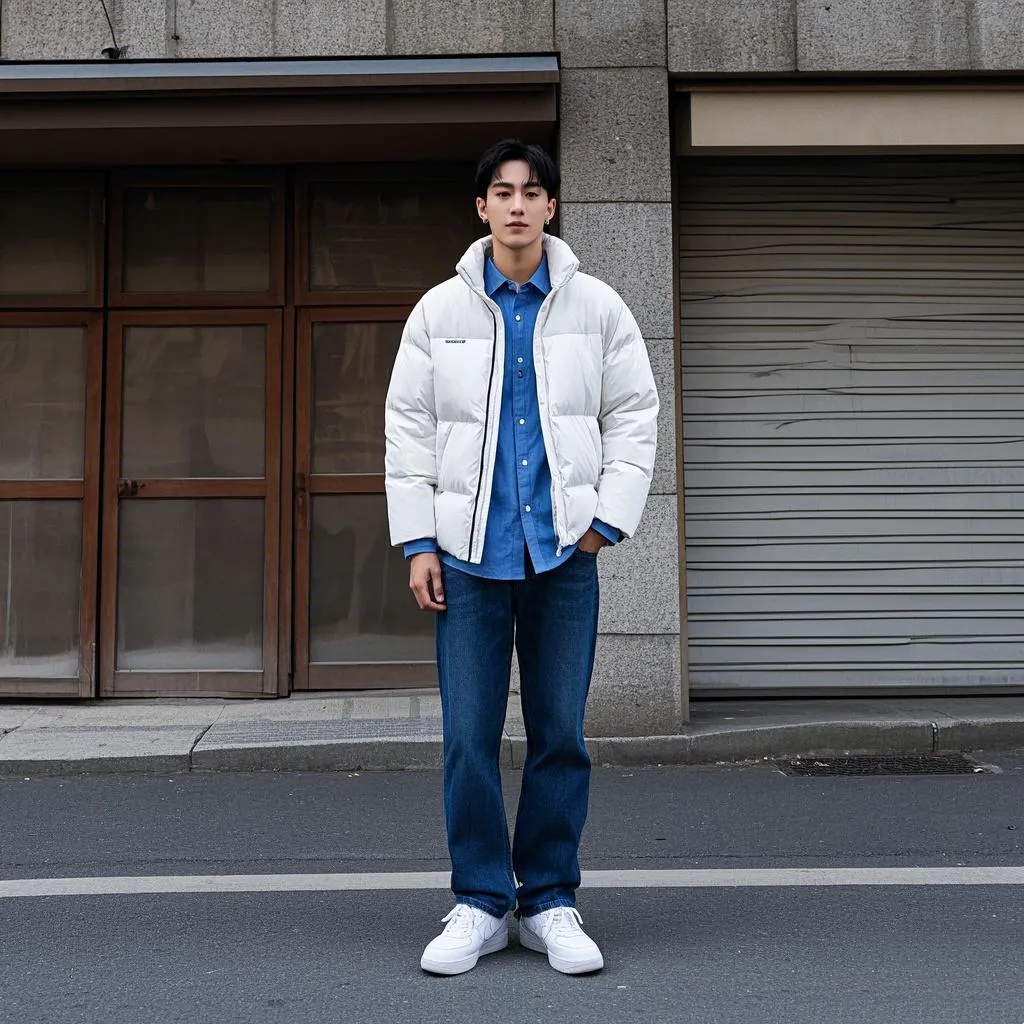 男生“羽绒服 + 衬衫”保暖帅气，新年就穿这 3 套，包帅的！