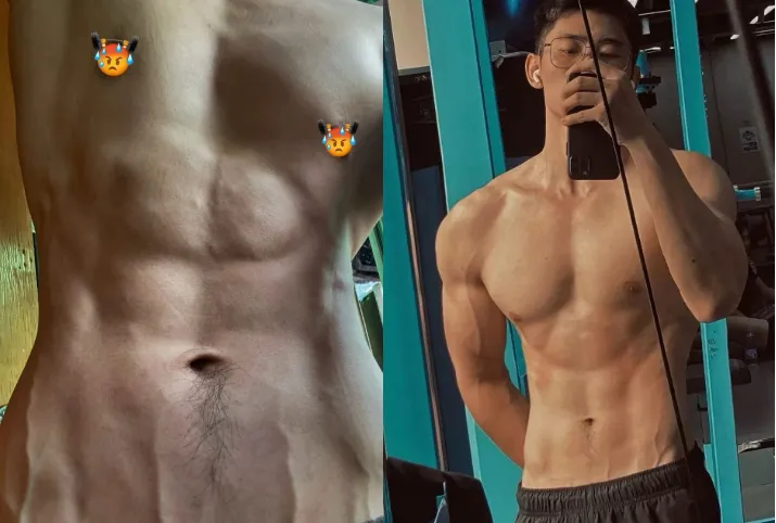 这个广州的斯文肌肉教练，居然可单次！