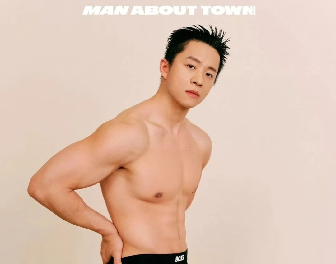 张宏涛首次尝试短发写真，肌肉清爽帅气完全天菜