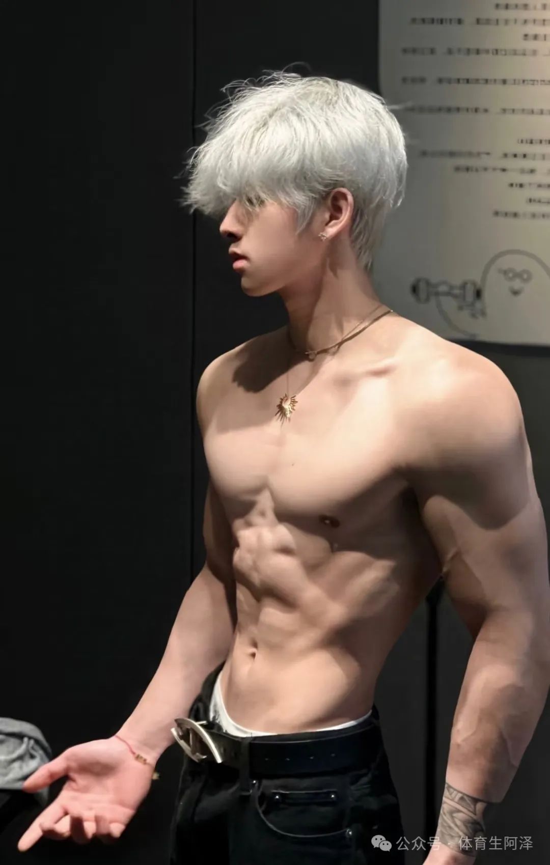 奶狗脸，狼狗身材，八块腹肌超带感......