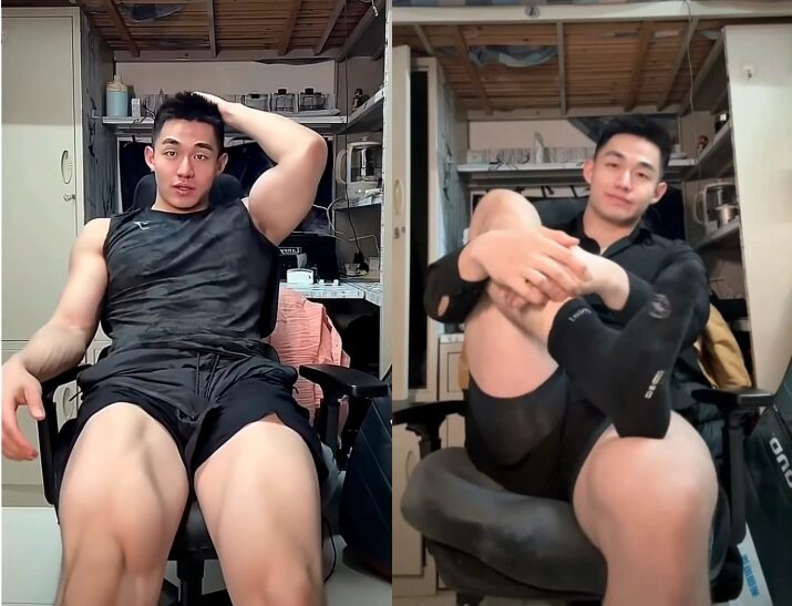 又一个寸头肌肉帅哥被采访了？？？？？