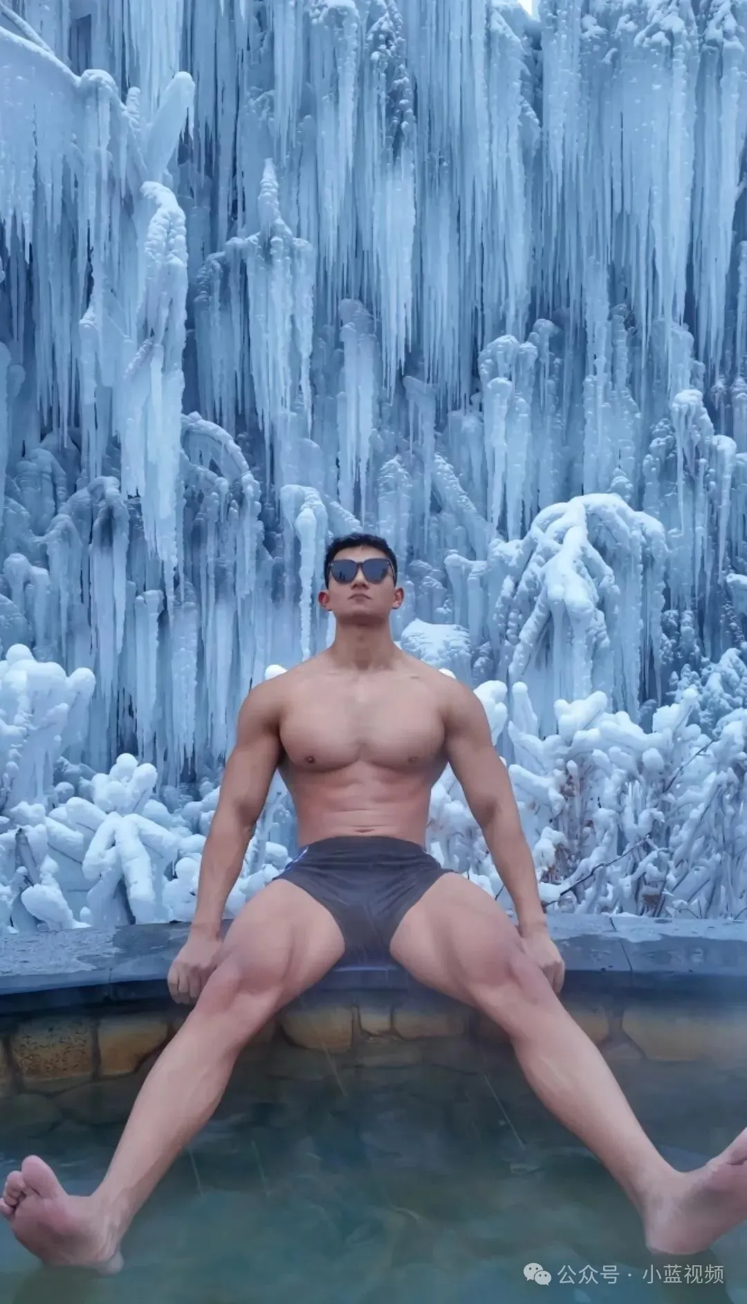 185cm 超猛山东肌肉汉子零下 7 度半裸惊呆了！