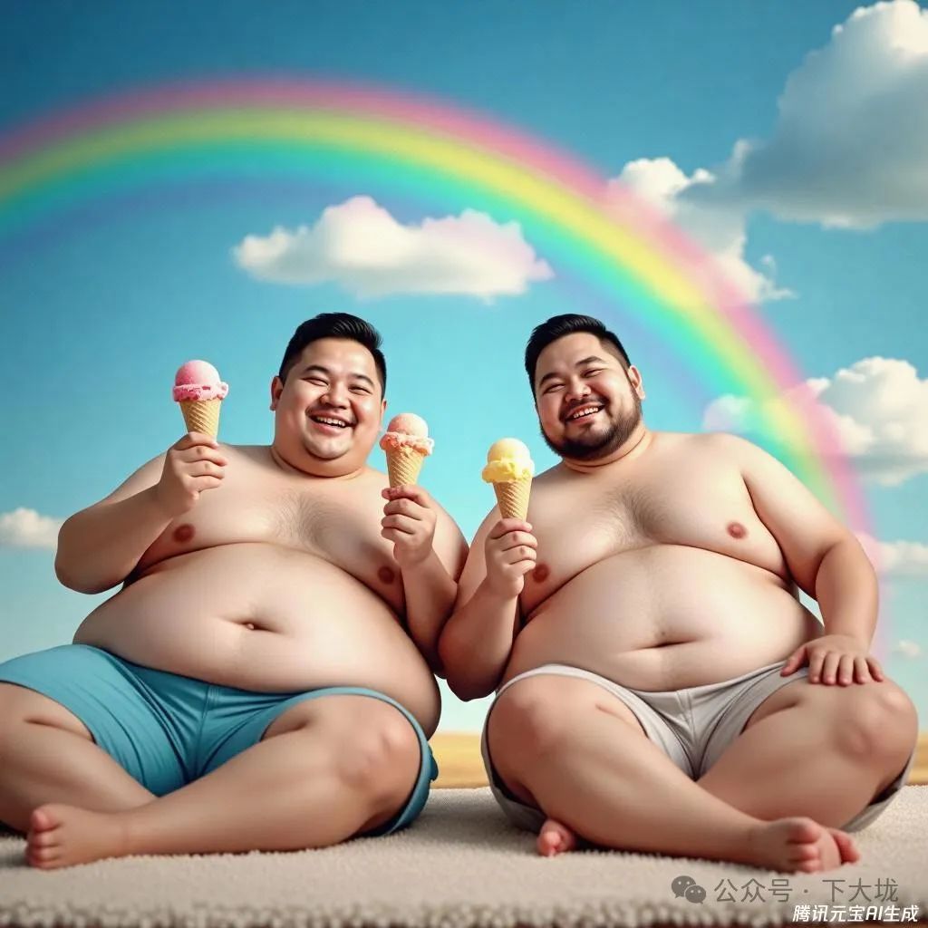 我让 AI 画出 gay 圈的熊，结果画风是这样的 (●—●)
