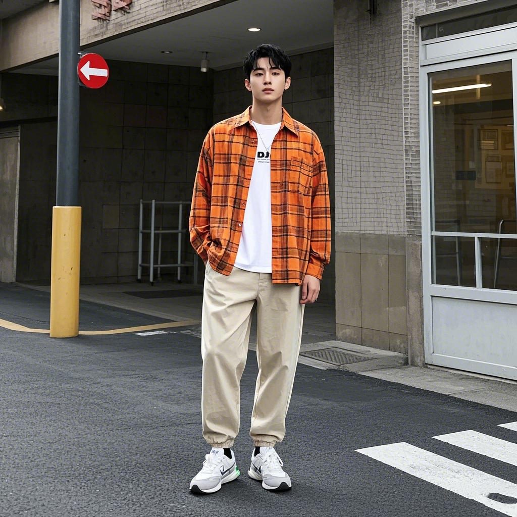 男生“格子衬衫”怎么穿才不土？试试这 3 套穿搭，阳光又帅气！