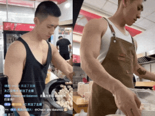 宁波生煎西施失业！肌肉老板凭胸肌杀疯全网，女顾客边吃边擦口水！
