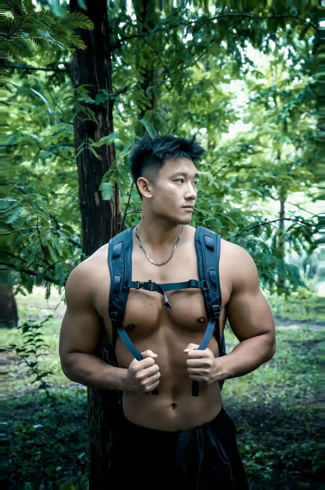 新疆帅气伴郎火了！正装 + 黑皮肌肉身材 = 男性荷尔蒙炸裂！