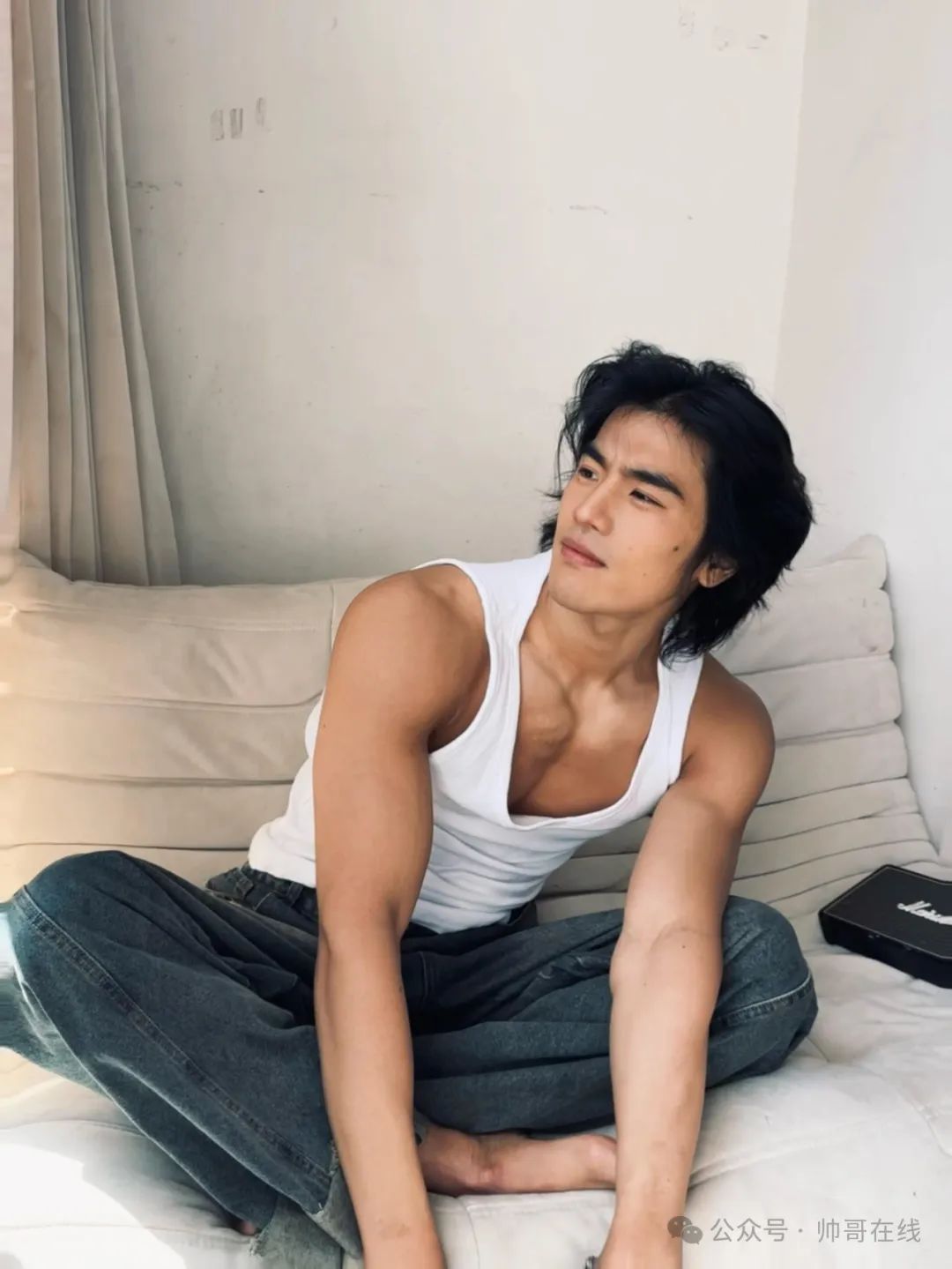 185CM 黑皮腹肌健身模特，身材馋哭网友!