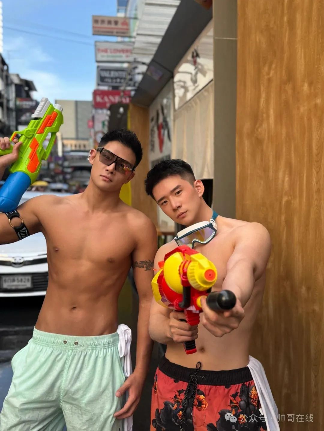 泼水节上的肌肉帅哥，集帅集美都来了！
