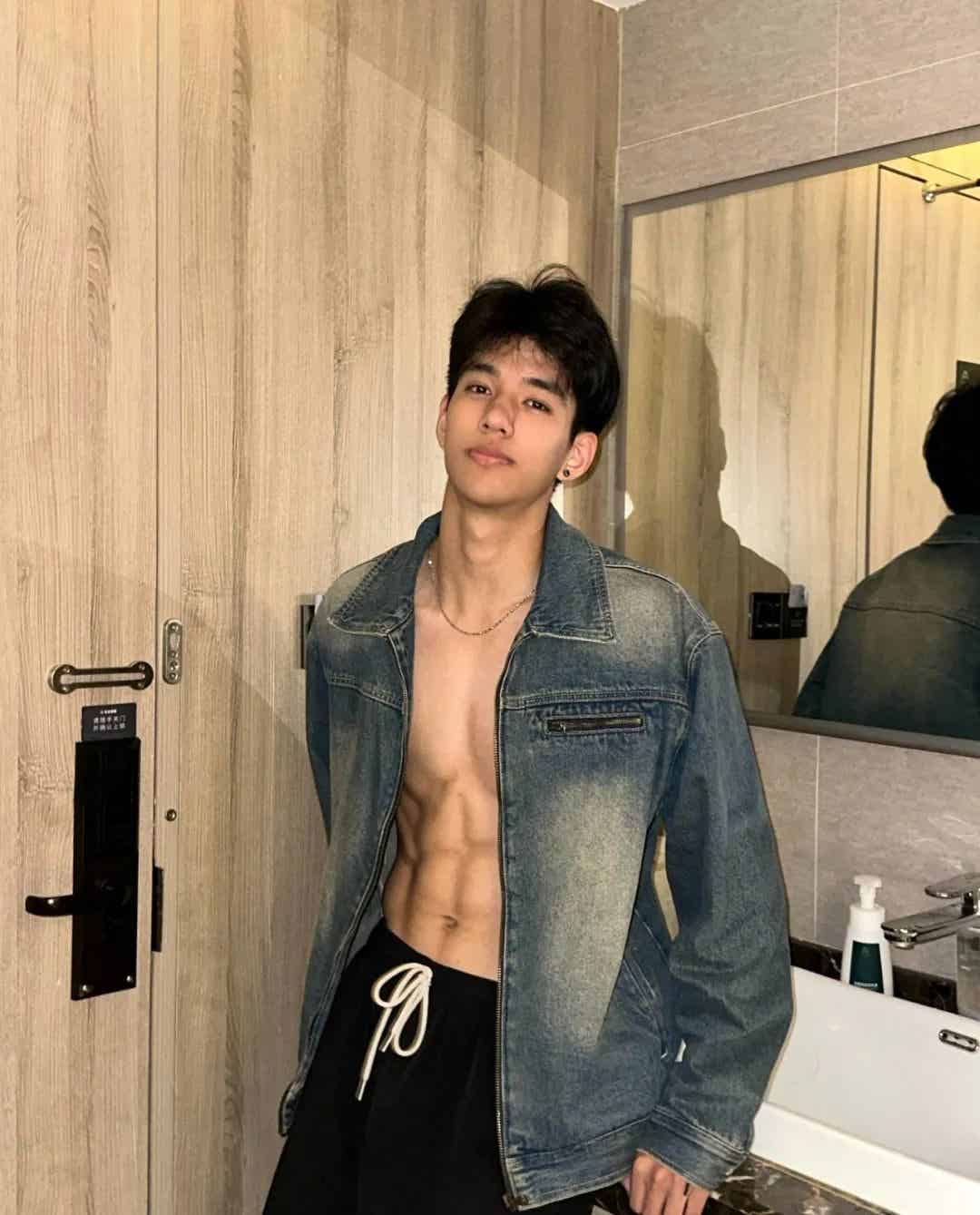 大鼻子山东黑皮薄肌男-潮男潮北