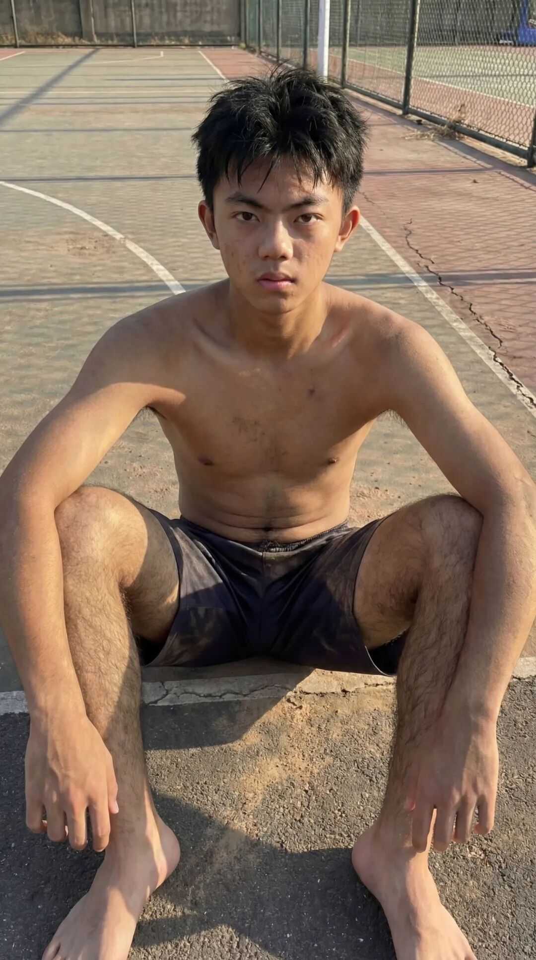 18 岁体育生腿毛太旺盛，！这枚新疆小哥不得了？